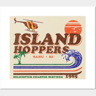 Island Hoppers Retro Worn Lts Posters and Art
